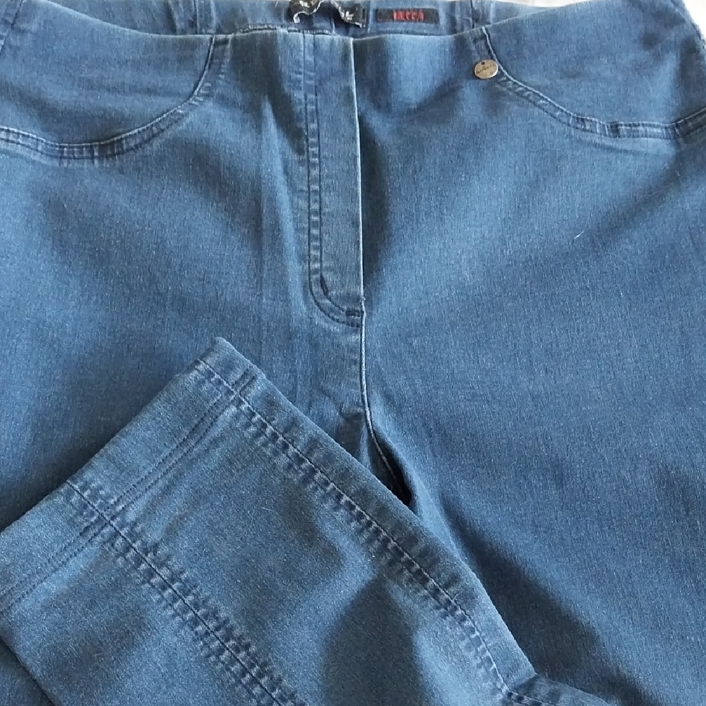 Robell Modell Bella Blue Stretch Denim Jeans Size 12